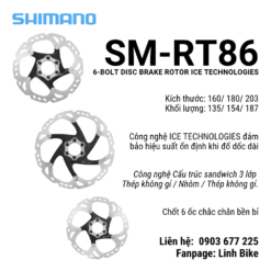 Đĩa Phanh Shimano RT86 160mm