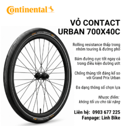 Vỏ Continental URBAN 700x40C